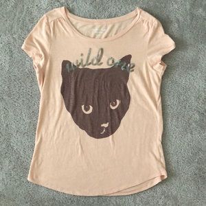 American Eagle ‘Wild one’ cat t-shirt.